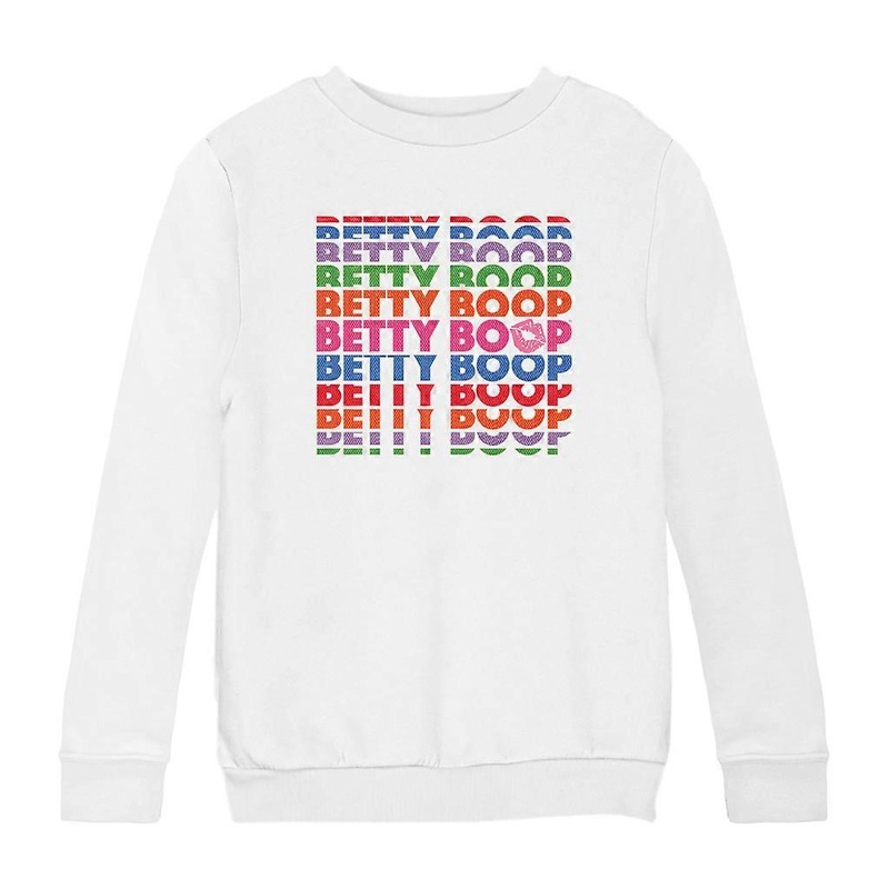 Betty Boop What Would Betty Do Hearts Kid’s Sweatshirt