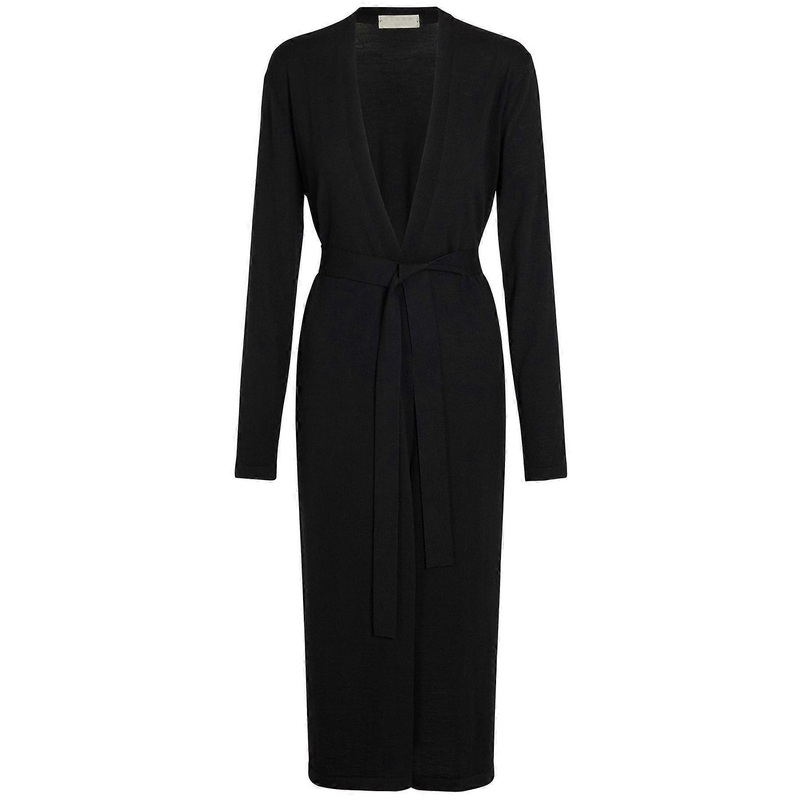 Falke Merino X-Fine Long Cardigan – Black