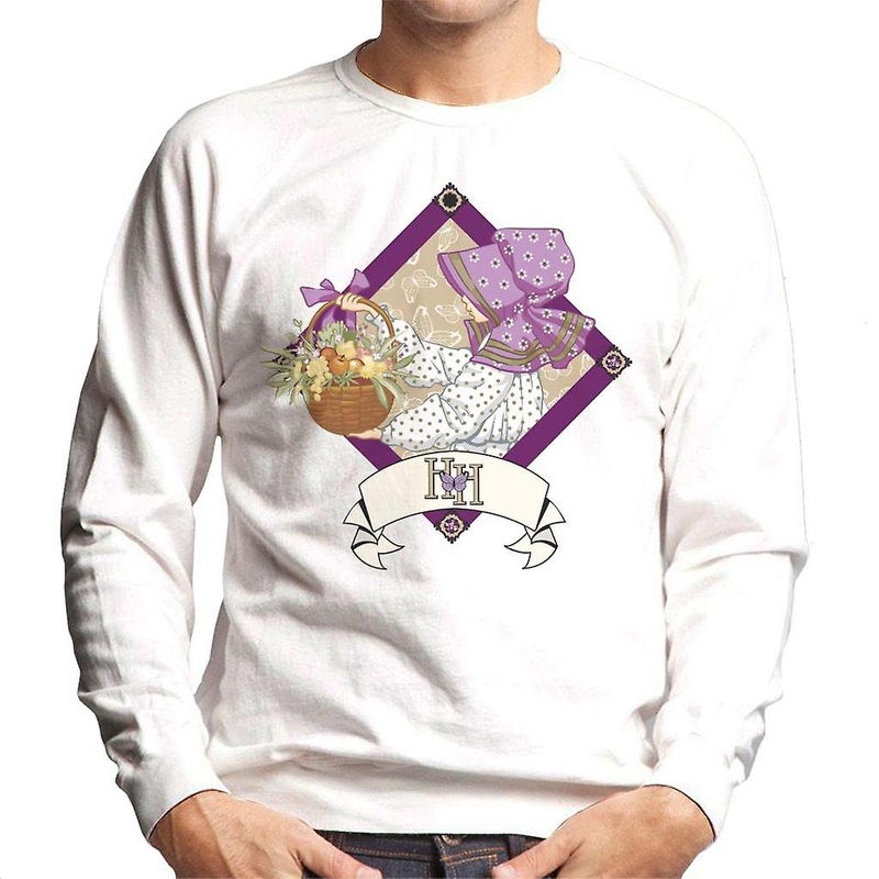 Holly Hobbie With A Basket Of Fruit And Flowers Men’s Sweatshirt