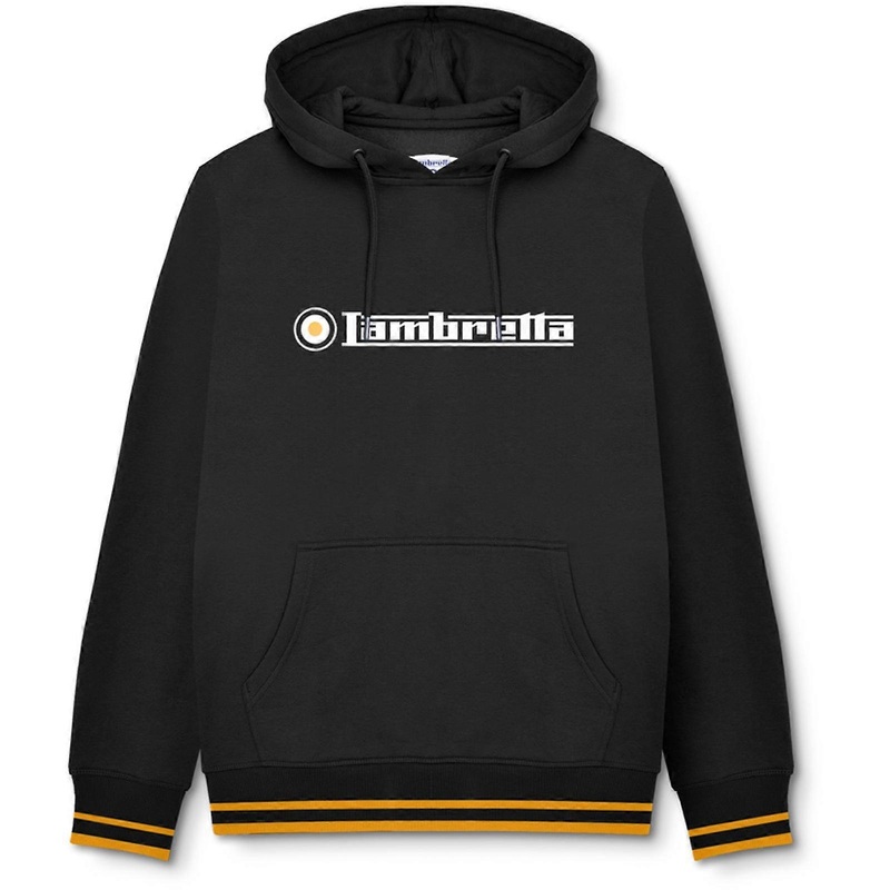 Lambretta Mens Logo Hoodie Pullover Hooded Sweatshirt Hoody Jacket Fleece Lining