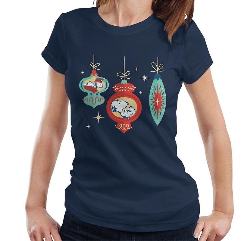 Peanuts Snoopy Asleep In A Bauble Women’s T-Shirt