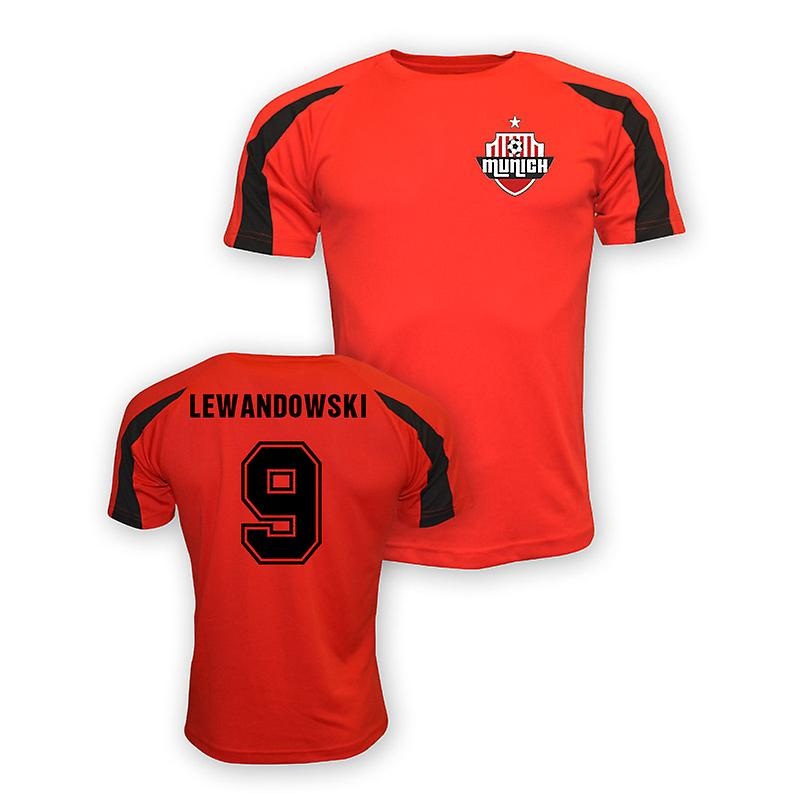 Robert Lewandowski Bayern Munich Sports Training Jersey (red) – Kids
