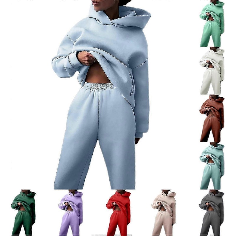 Sweatsuits For Women Set 2 Piece Hoodie Outfits Long Sleeve Pullover Tops Spring Sweatshirts With Joggers Sweatpants 2024