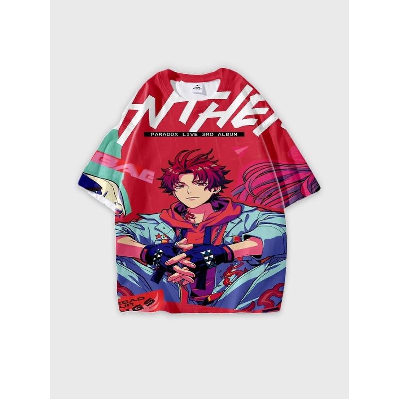 T-Shirt Round Neck, Loose Short Sleeve Paradox Live THE ANIMATION Graphic Tee, Unisex Summer Casual Top V4088
