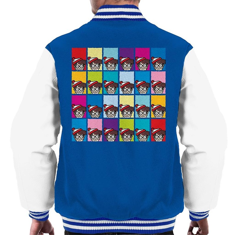 Where’s Wally Colourful Tiles Men’s Varsity Jacket