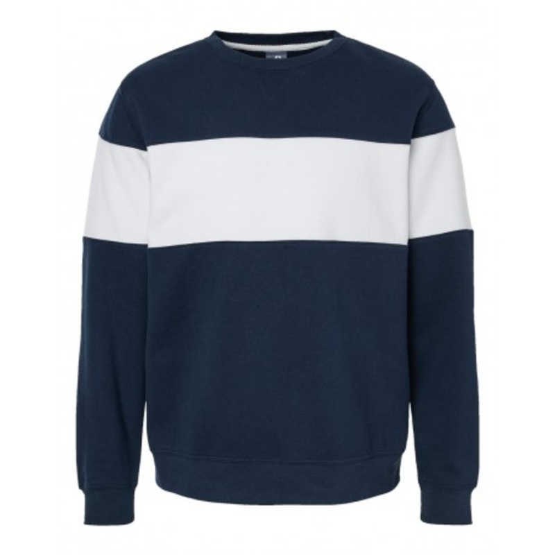 J. America 8646 Varsity Fleece Crewneck Sweatshirt | J. America 8646