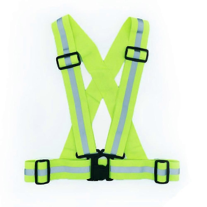 Running Reflective Vest Gear, Adjustable Safety Ves High Visible Reflective Belt Straps For Night Running Outdoor Cycling Motorcycle Dog Walk Jogging