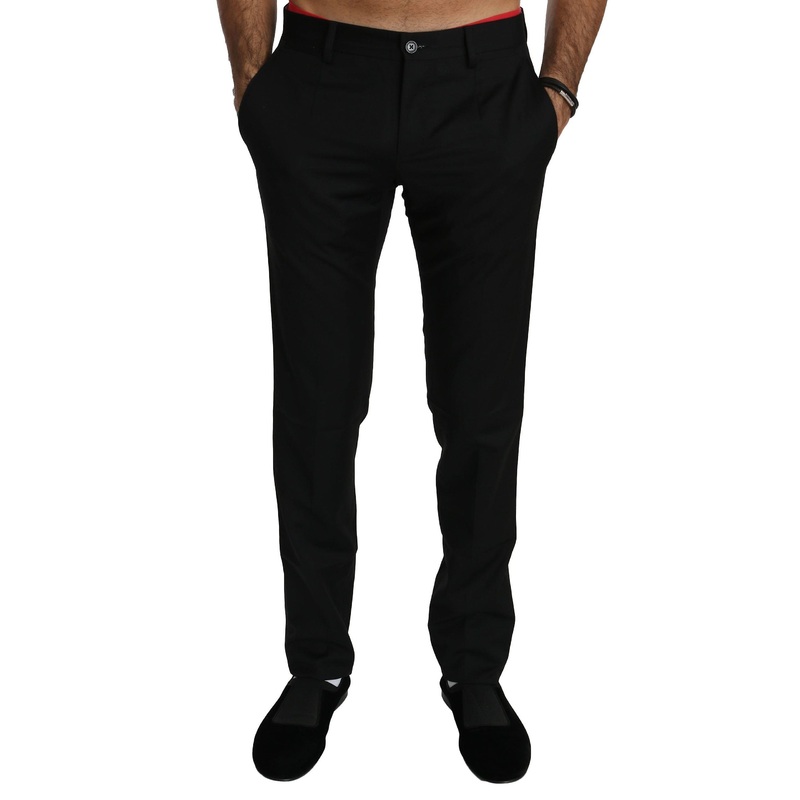 Black Dress Formal Trouser Mens Wool Pants