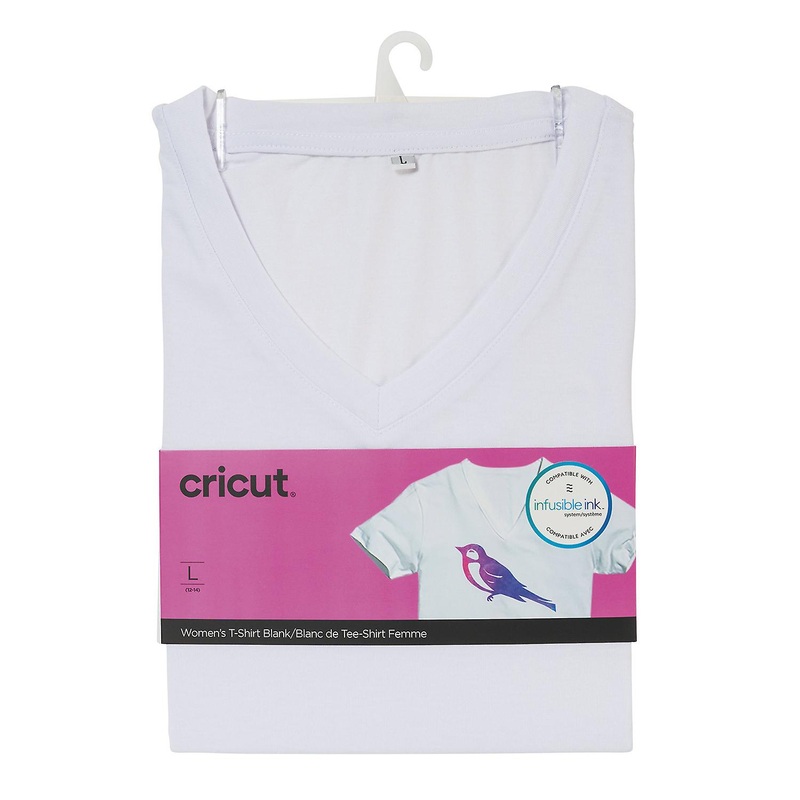 White T-Shirt for Women To Custom Cricut – L