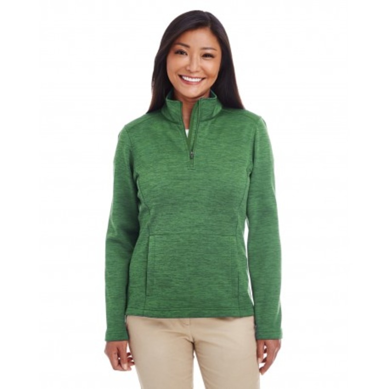 Devon & Jones DG798W Ladies’ Newbury Melange Fleece Quarter-Zip | Devon & Jones DG798W