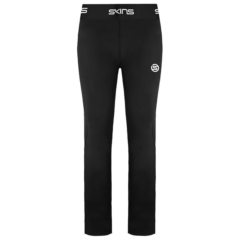 Skins Series-1 Stretch Waist Black Womens 7/8 Long Tights Leggings SO40101199001