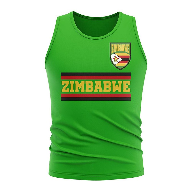 Zimbabwe Core Football Country Sleeveless Tee (Green)