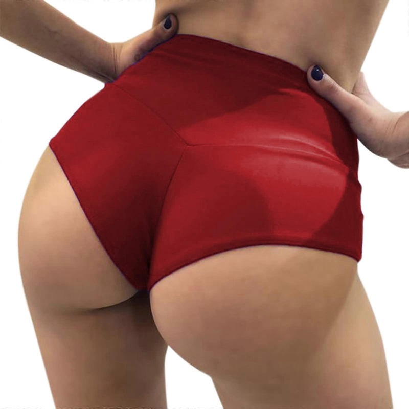 Women’s  Waist Yoga Pants, Plain Stretch Trousers, All Day Comfort, Slim Hip Fit for Sport and Casual, Red XXL