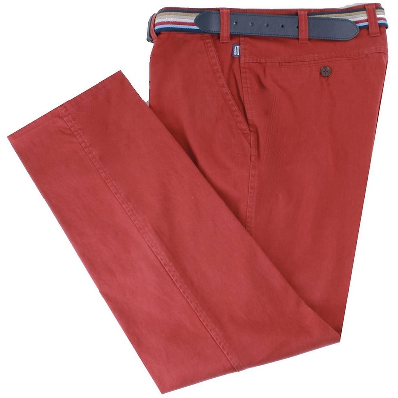 BRUHL Catania B Four Seasons Smart Casual Chinos – Red