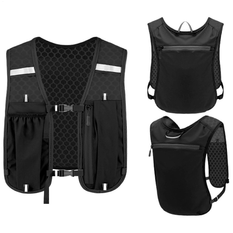 Running Hydration Pack Vest with Pockets, Lightweight Phone Bag for Men Women