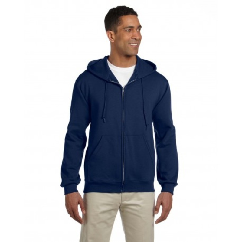 Jerzees 4999 Adult Super Sweats Nublend Fleece Full-Zip Hooded Sweatshirt | Jerzees 4999