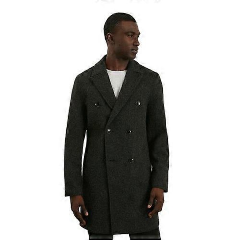 Burton Mens Wool Double-Breasted Coat