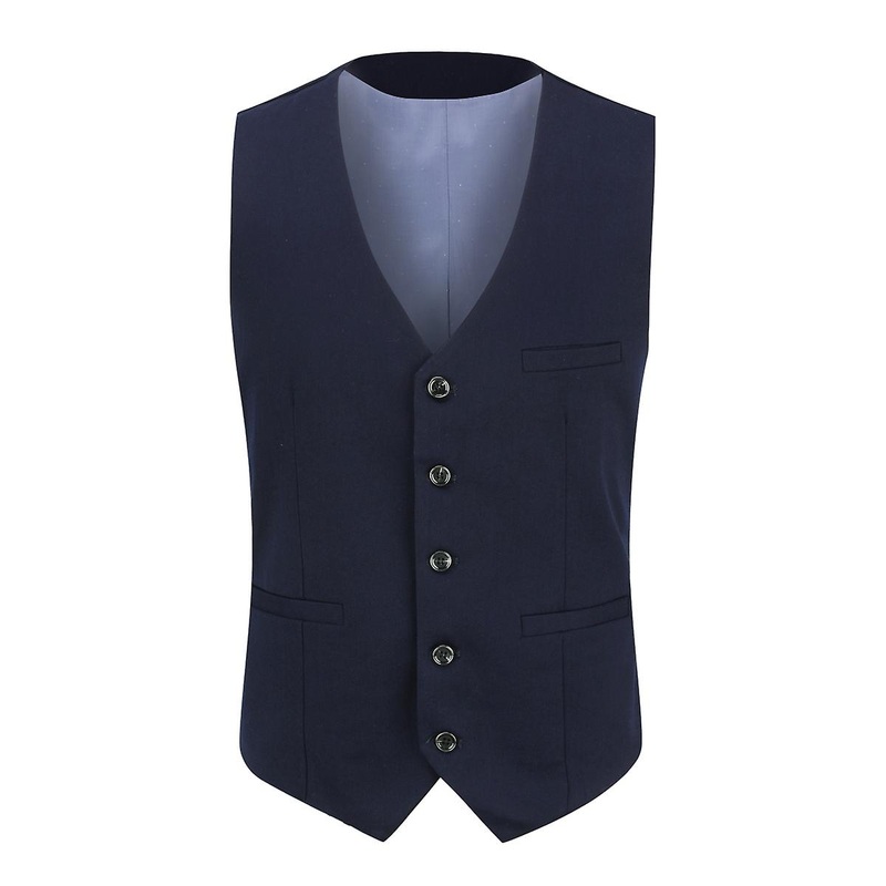 Cloudstyle Men’s Classic Solid Single Breasted Vest