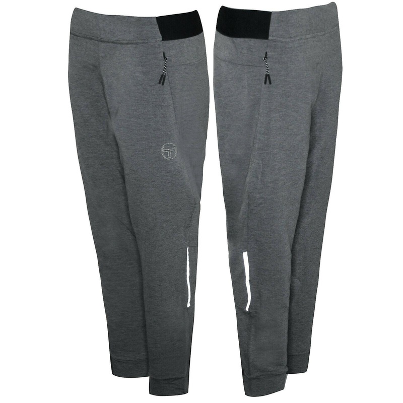 Sergio Tacchini Ion Pants Elasticized Waist Mens Grey Bottoms 37682 941 A113B