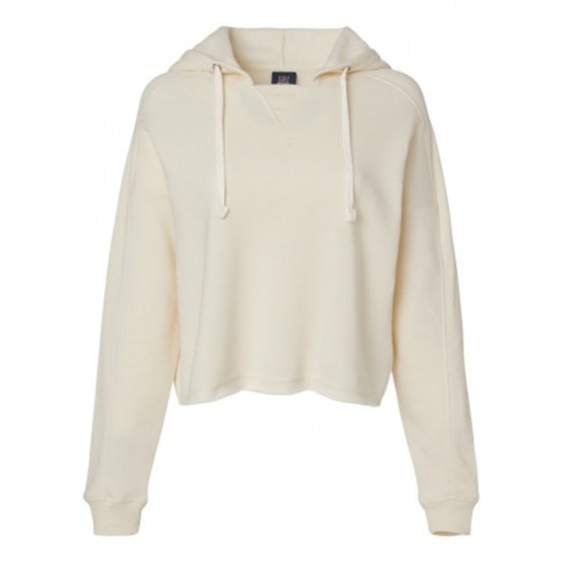 MV Sport W23101 Women’s Angel Fleece Crop Hooded Sweatshirt | MV Sport W23101