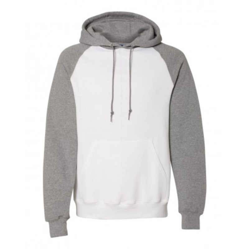 Russell Athletic 693HBM Dri Power Colorblock Raglan Hooded Sweatshirt | Russell Athletic 693HBM