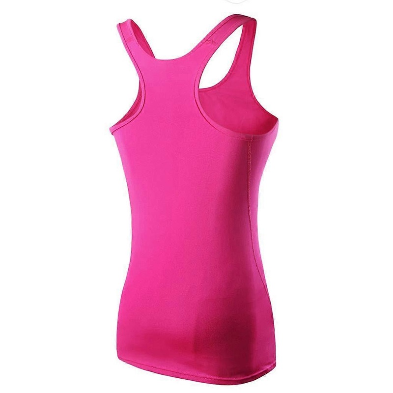 Women’s Plus Size Body Shaping Vest Sleeveless Sports T-Shirt Black Outdoor Fitness Top XL Hot Pink Summer Activewear
