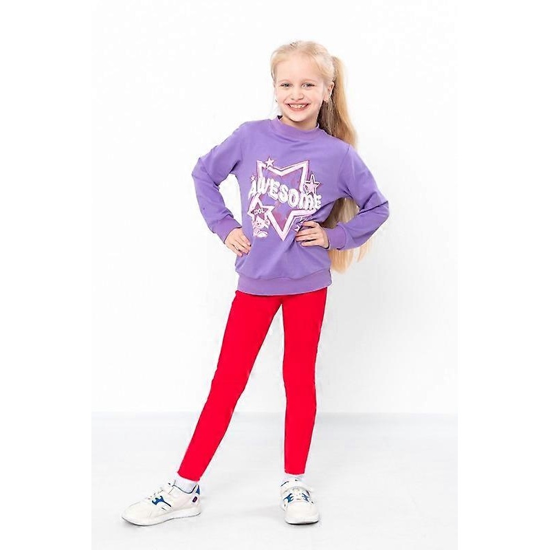 Warm Fleece-Lined Leggings (girls)  Soft Fabric & Elastic Waist, Winter,  HC 6000-085-3