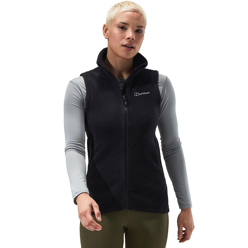 Berghaus Womens Prism Polartec InterActive Zipped Walking Fleece Vest – Black