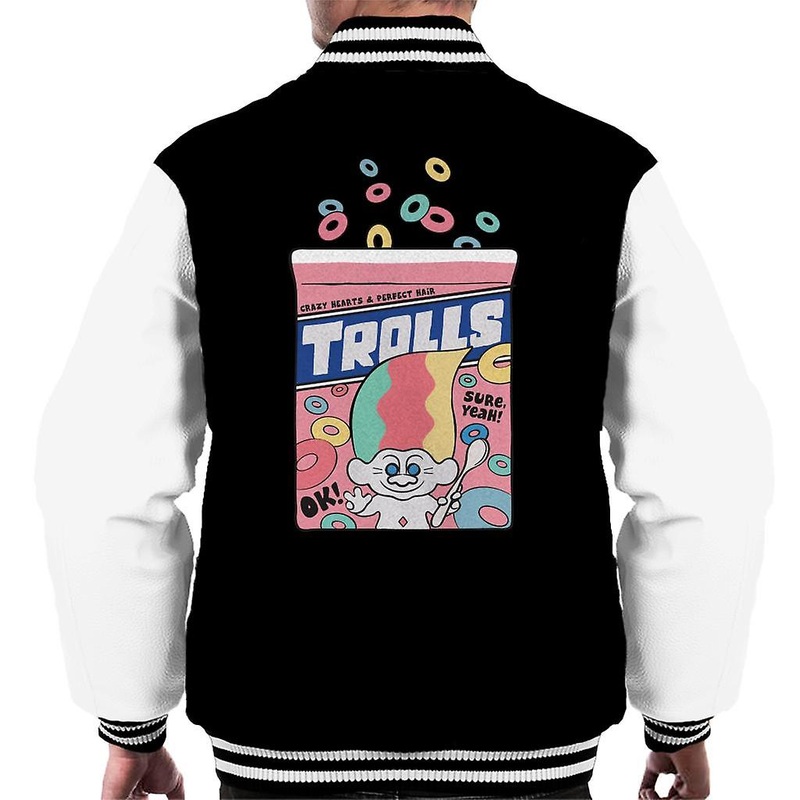 Trolls Crazy Hearts And Perfect Hair Men’s Varsity Jacket