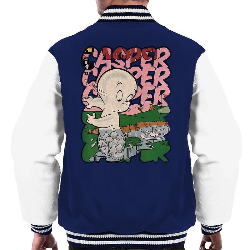 Casper The Friendly Ghost Golf Water Men’s Varsity Jacket