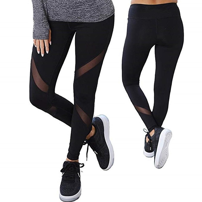 Sexy Yoga Pants Women Mesh Leggings Sport Women Fitness Running Sportswear Fitness Gym
