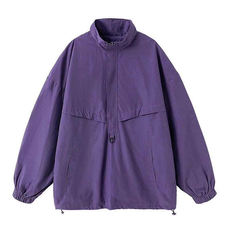 Men’s Spring Fleece Jacket Men’s Black Men’s Vest with Hood Raincoat Fitness Men’s Fleece Jacket Men’s Black Hiking Jacket A3 Purple M Ref: 7142