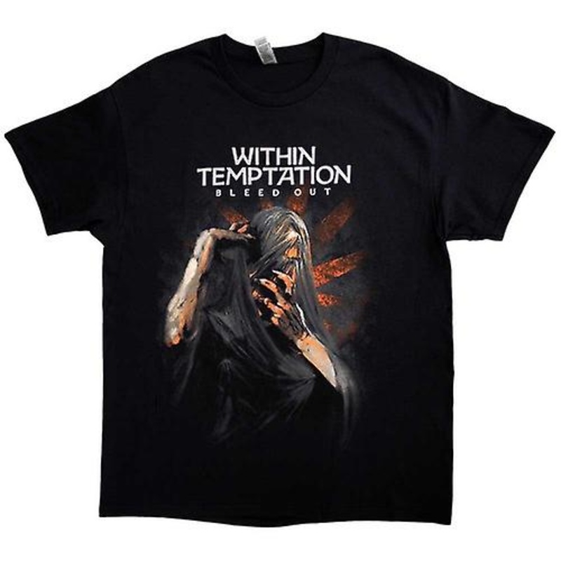 Within Temptation Unisex Adult Bleed Out Album Back Print T-Shirt