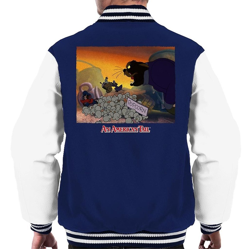 An American Tail Cossack Cat Popcorn Men’s Varsity Jacket