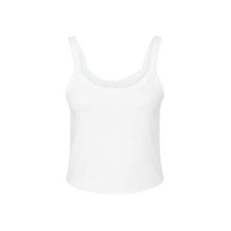 Bella + Canvas Womens/Ladies Plain Micro-Rib Spaghetti Strap Tank Top