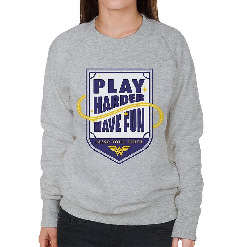 Wonder Woman Sports Play Harder Lasso Your Truth Women’s Sweatshirt