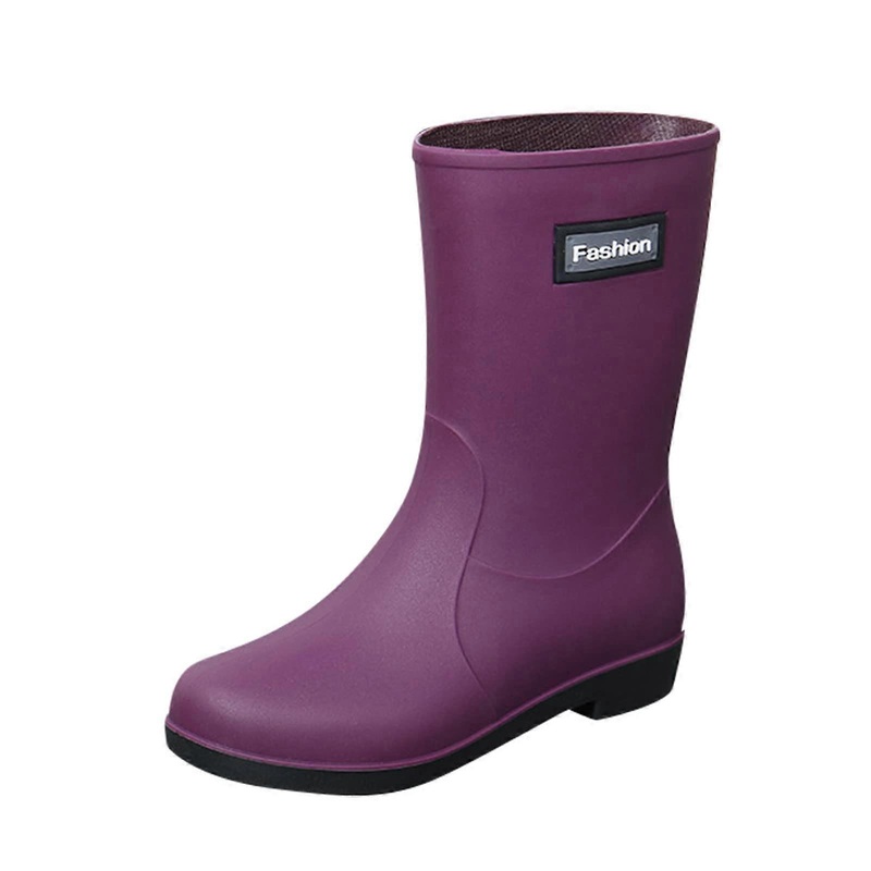 Ewe Boots Ankle Rain Boots for Women, SlipOn Boots, Rubber Boots 38 EU Purple