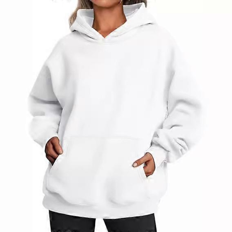 Women’s Loose Hoodies Sweatshirts Long Sleeve Pullover Casual Wear for Fall Winter in Various Colors and Sizes