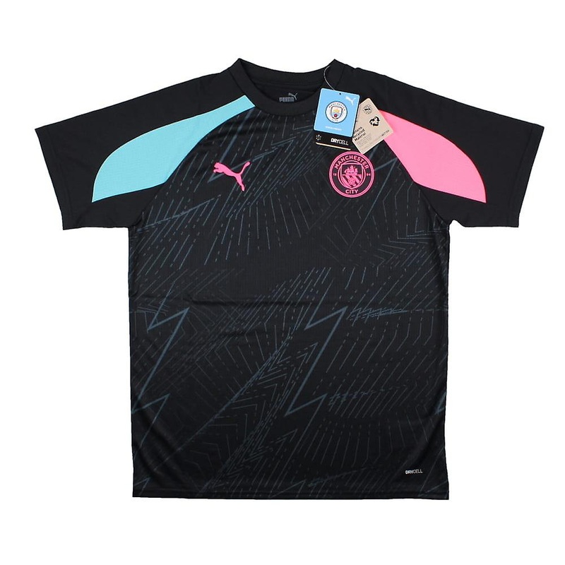 2023-2024 Man City Pre-Match Jersey (Dark Navy) – Kids