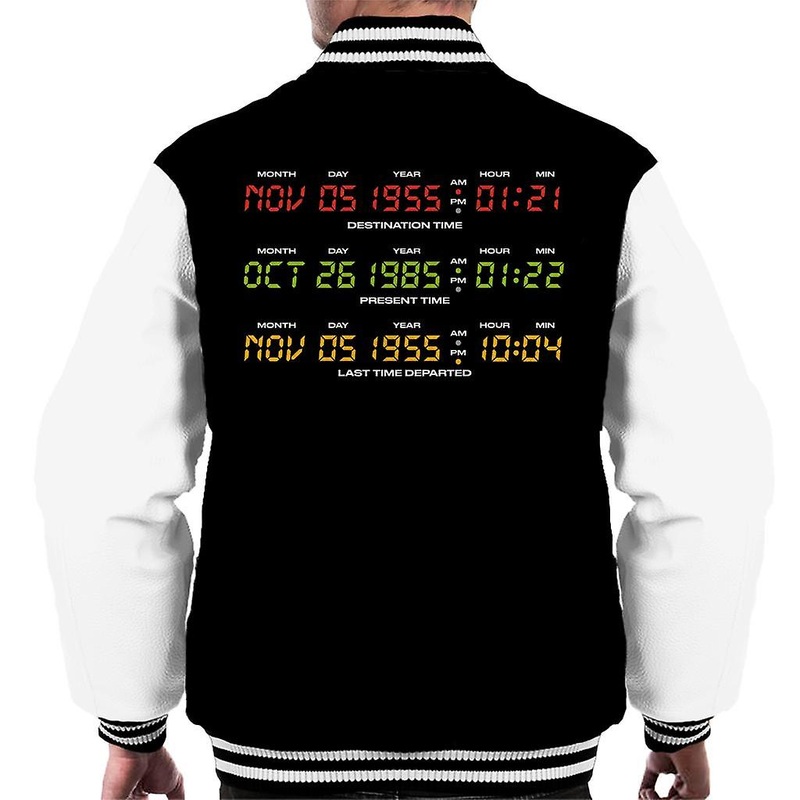 Back to the Future Nov 5 1955 Last Time Departed Men’s Varsity Jacket