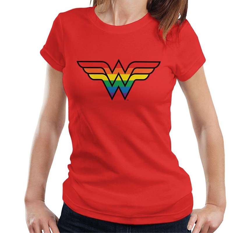 Wonder Woman Rainbow Logo Women’s T-Shirt