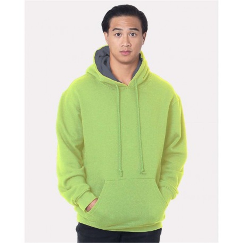 Bayside 930 USA-Made Super Heavy Thermal Lined Hooded Sweatshirt | Bayside 930