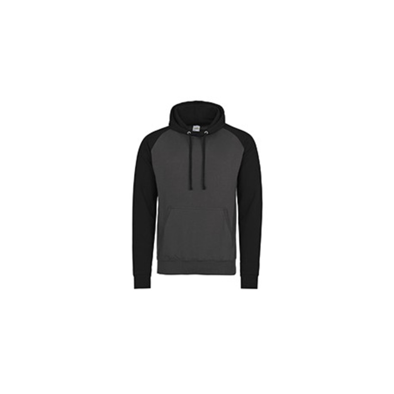 Just Hoods By AWDis JHA009 Adult 80/20 Midweight Contrast Baseball Hooded Sweatshirt | AWDis JHA009