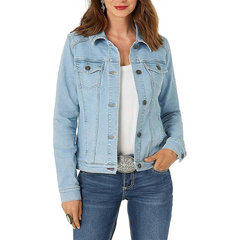 Women Short Denim Jacket Vintage Washed Jean Coat Single Breasted Female Tops Coats