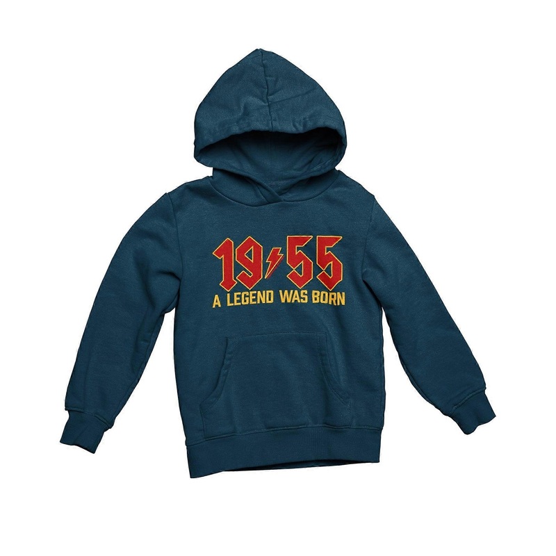 1955 A Legend Was Born 70th Birthday Hoodie For 2025 70th Rock Font Retro Gift