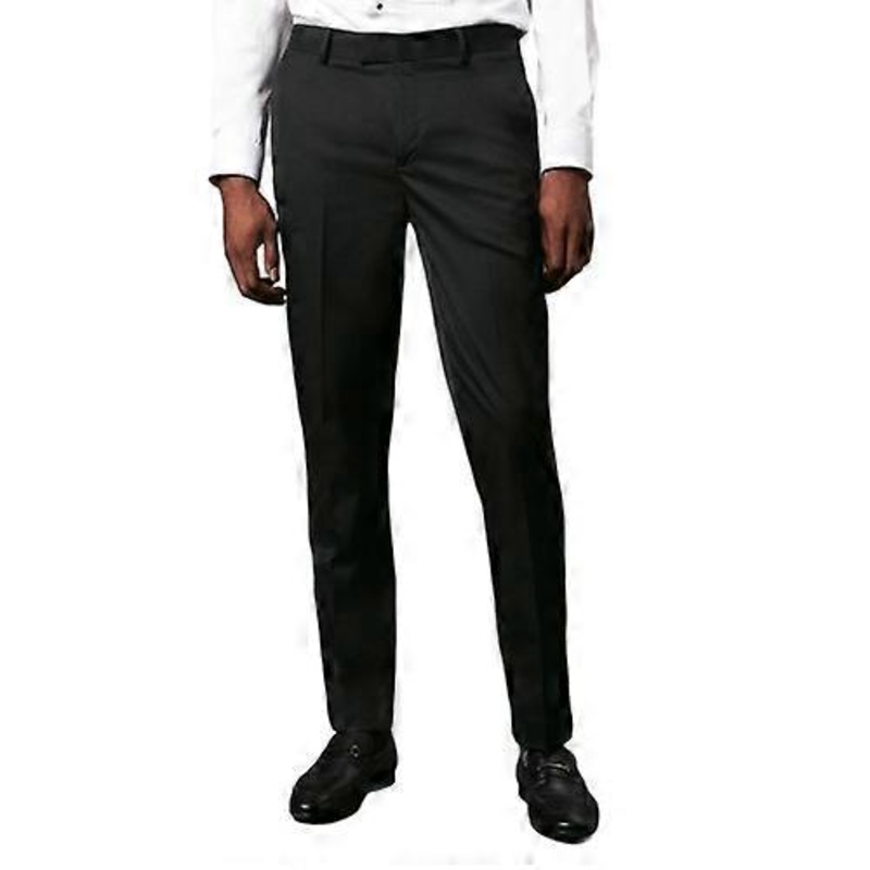 Burton Mens Tailored Waistband Skinny Tuxedo Trousers