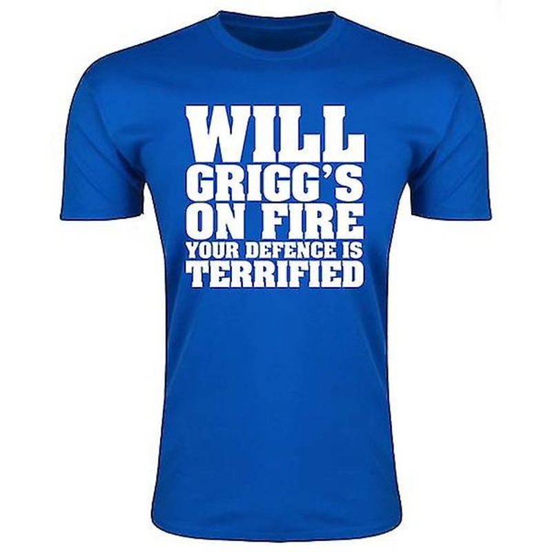 Will Griggs On Fire Your Defence Is Terrified T-Shirt (Royal Blue) – Kids