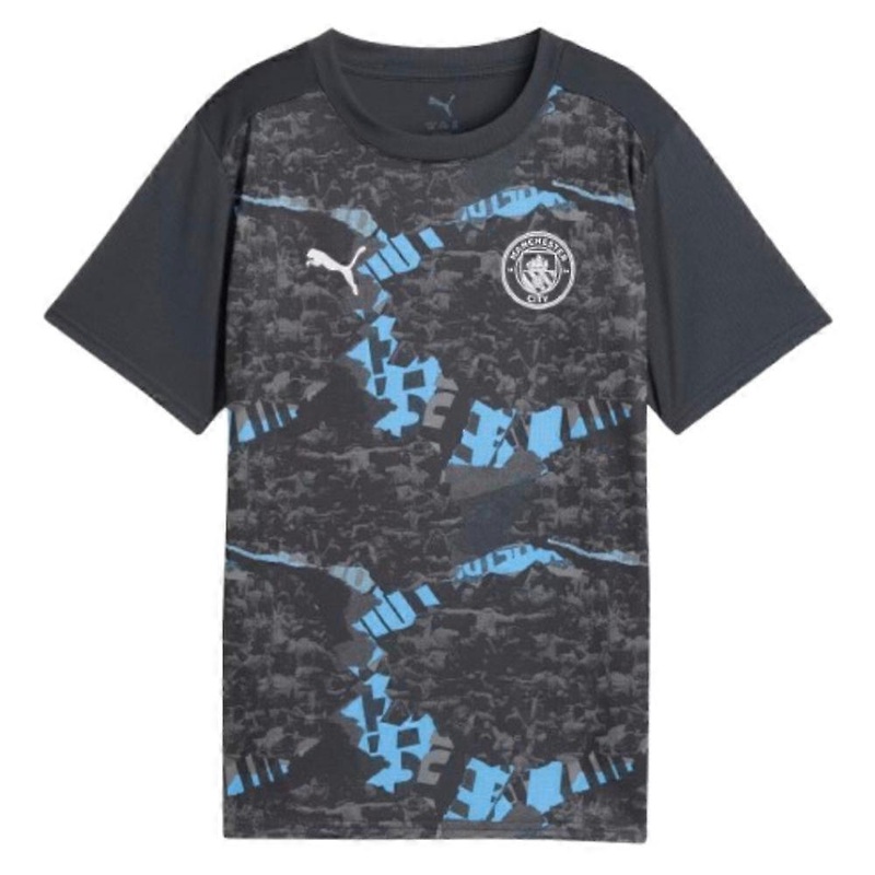 2024-2025 Man City Prematch SS Jersey (Strong Gray) – Kids