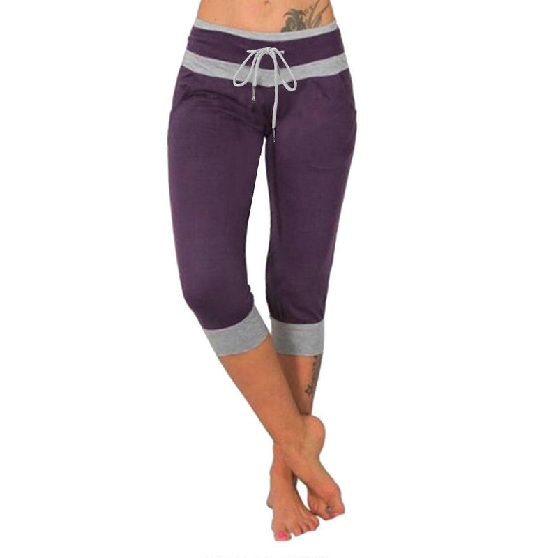 Women’s Bootcut Yoga Trousers XL – Quick-Drying, Breathable Sweatpants with Pockets, Drawstring, 3/4 High Waist, Slim Fit, Flared