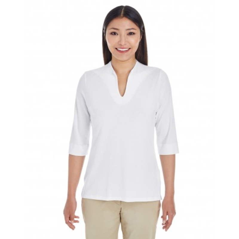 Devon & Jones DP188W Ladies’ Perfect Fit Tailored Open Neckline Top | Devon & Jones DP188W